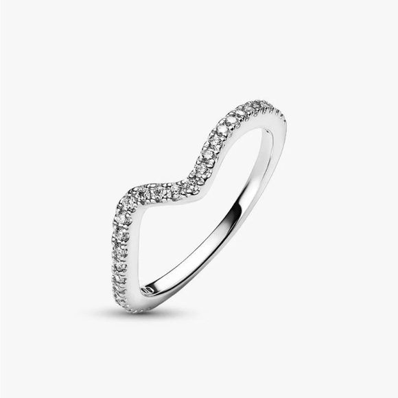 Pandora Jewelry - Pandora Silver Sparkling Wave Ring